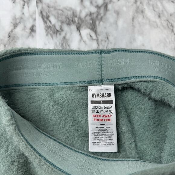 Whitney Simmons Gymshark Shorts Eyelash High Waisted Pull On Green Womens Size S - Picture 8 of 9